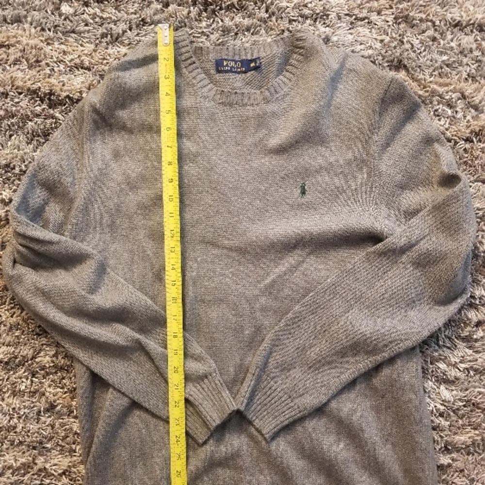 Polo by Ralph Lauren Gray Sweater for Men Classic Vintage